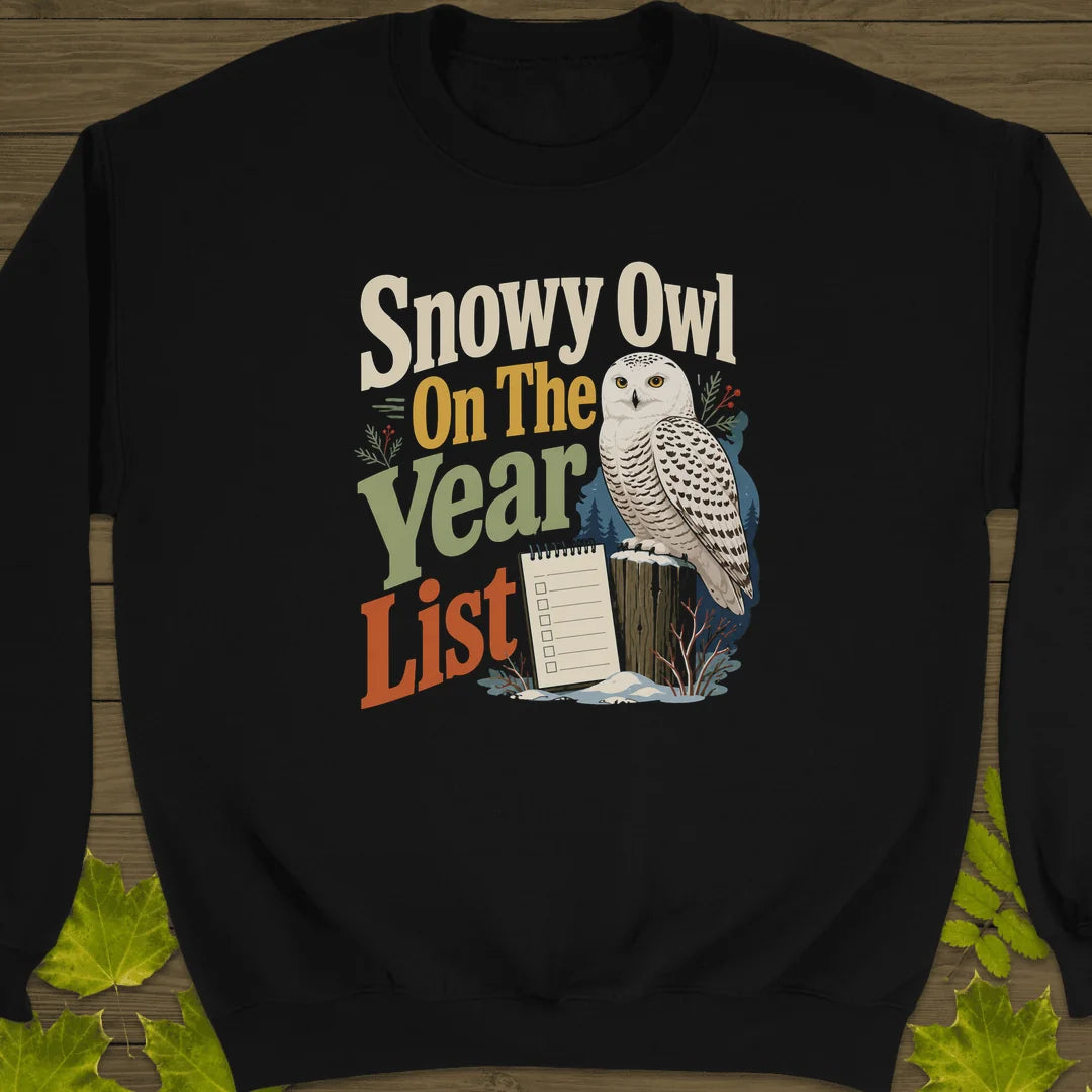 Snowy On The List Sweatshirt in Black