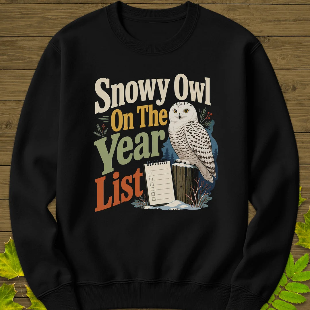 Snowy On The List Sweatshirt in Black