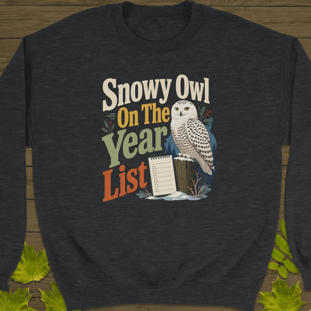 Snowy On The List Sweatshirt in Dark Heather