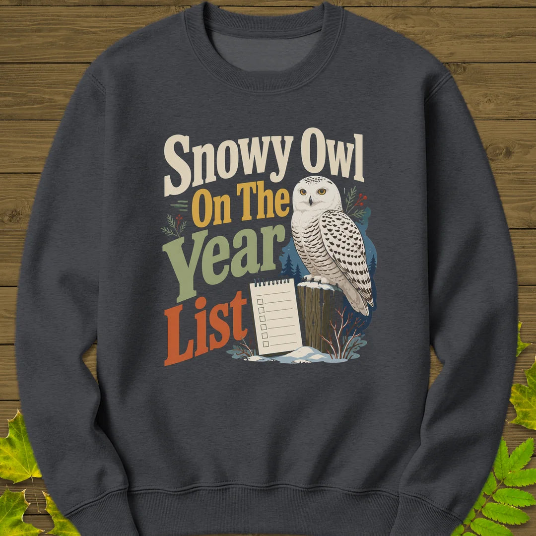 Snowy On The List Sweatshirt in Dark Heather
