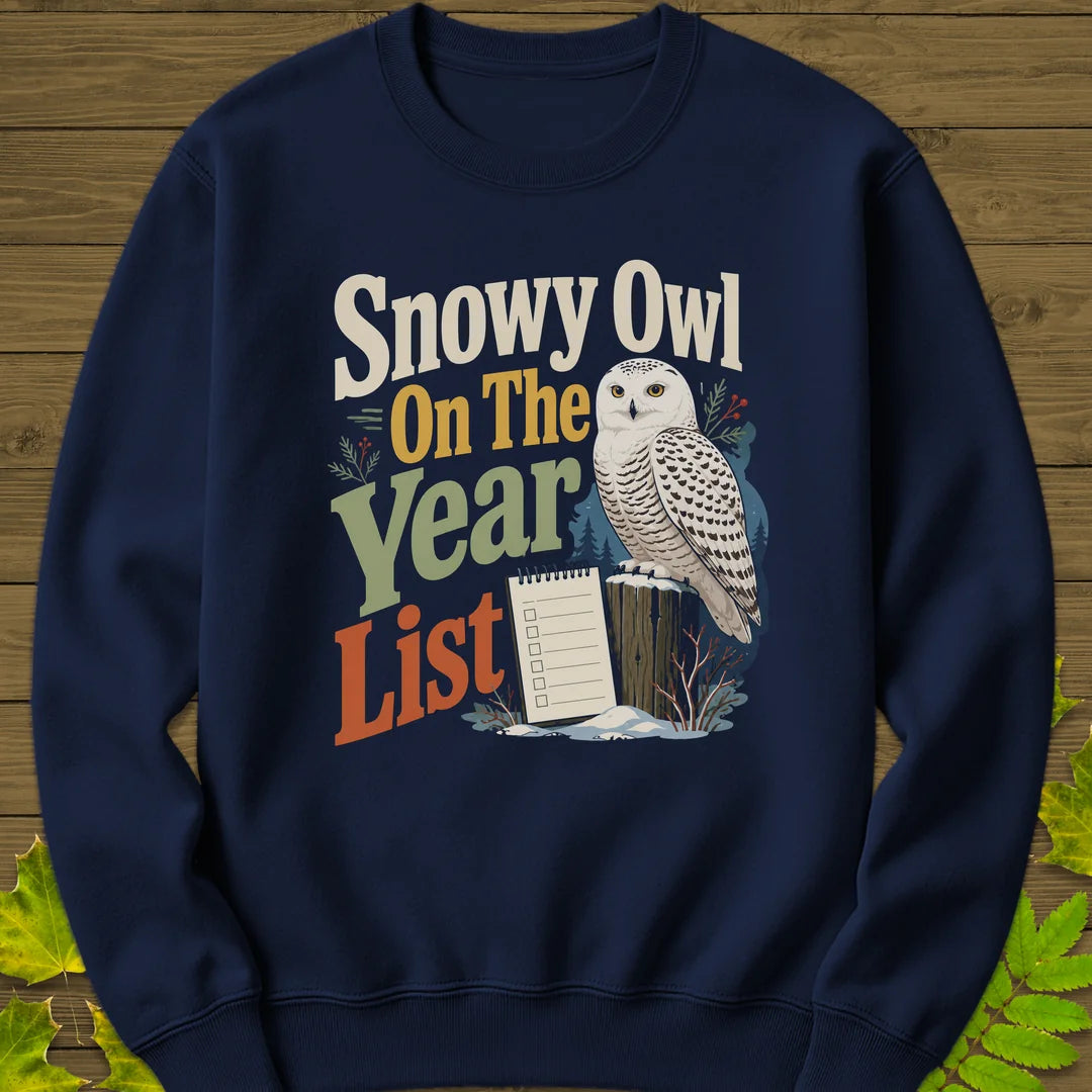 Snowy On The List Sweatshirt in Navy