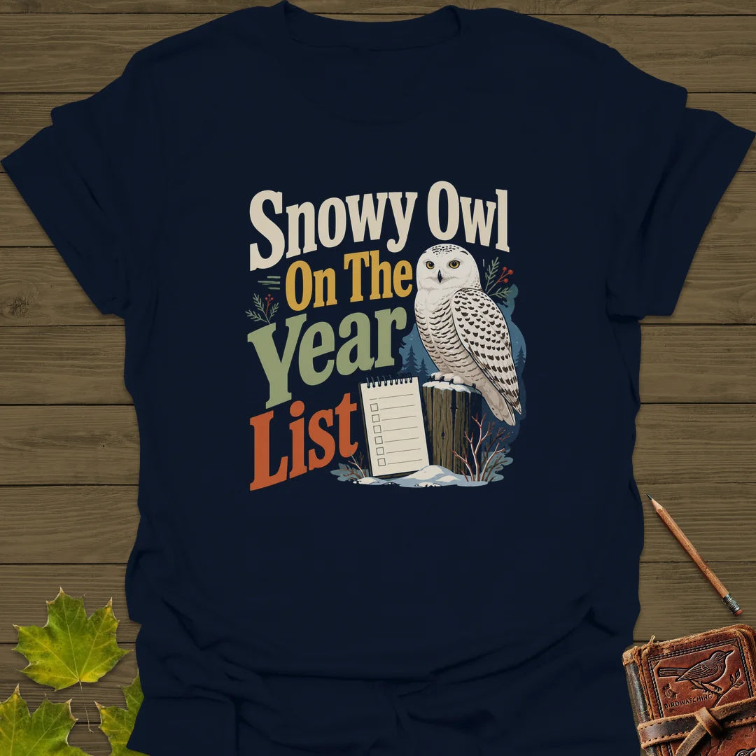 Snowy On The List T-Shirt in Navy