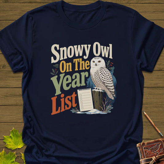 Snowy On The List T-Shirt in Navy