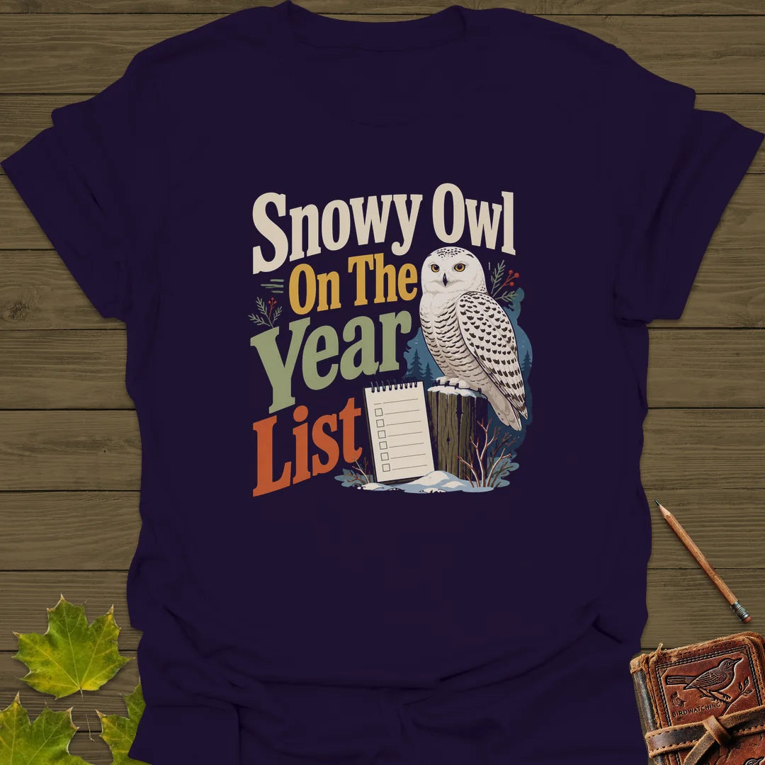 Snowy On The List T-Shirt in Purple