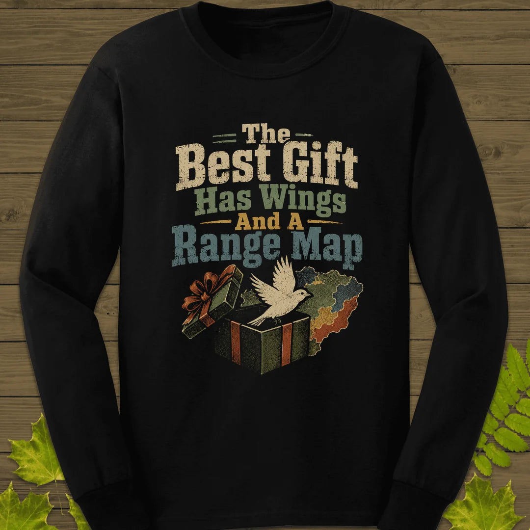 Best Gift Has Wings Long Sleeve in Black