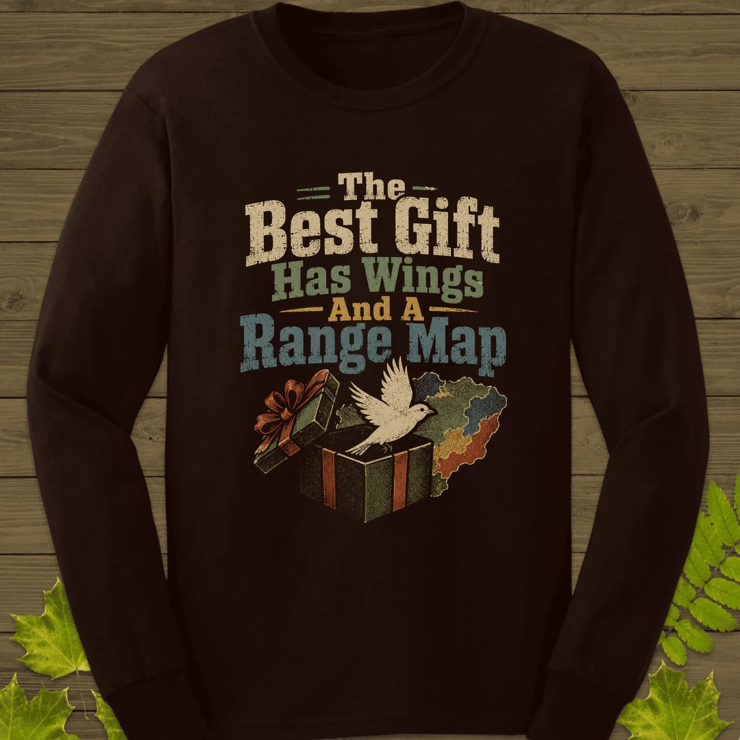 Best Gift Has Wings Long Sleeve in Dark Chocolate