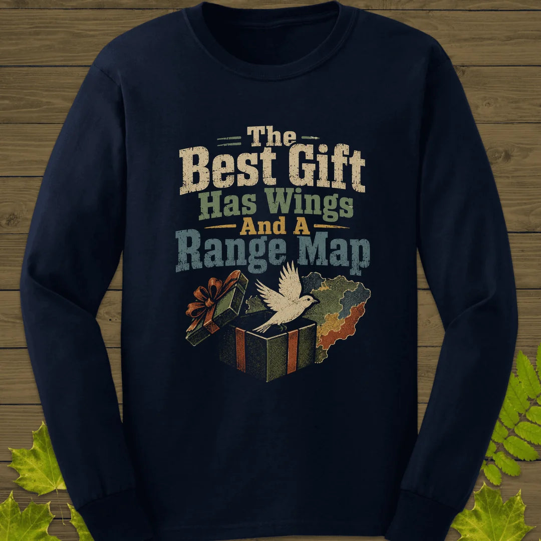 Best Gift Has Wings Long Sleeve in Navy