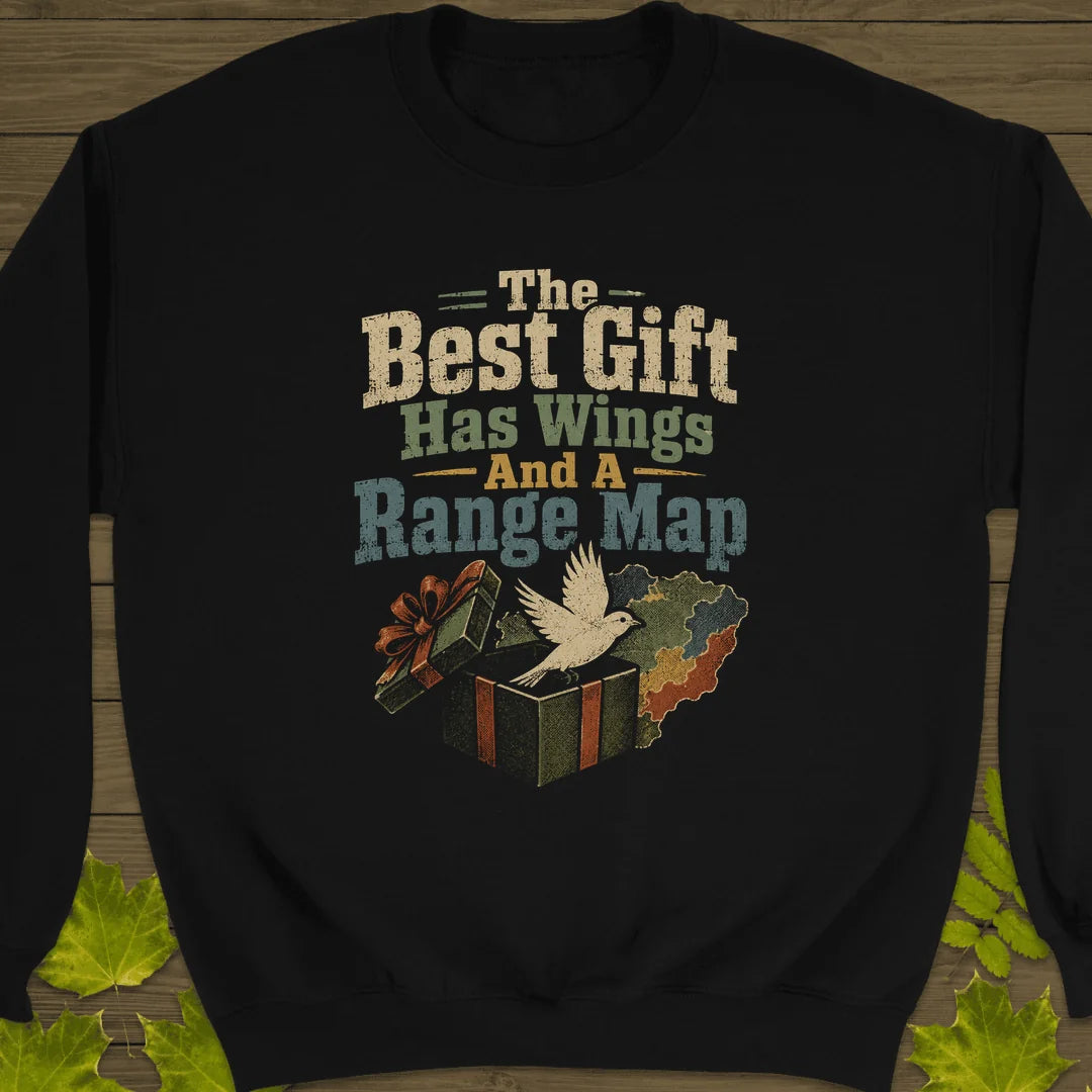 Best Gift Has Wings Sweatshirt in Black