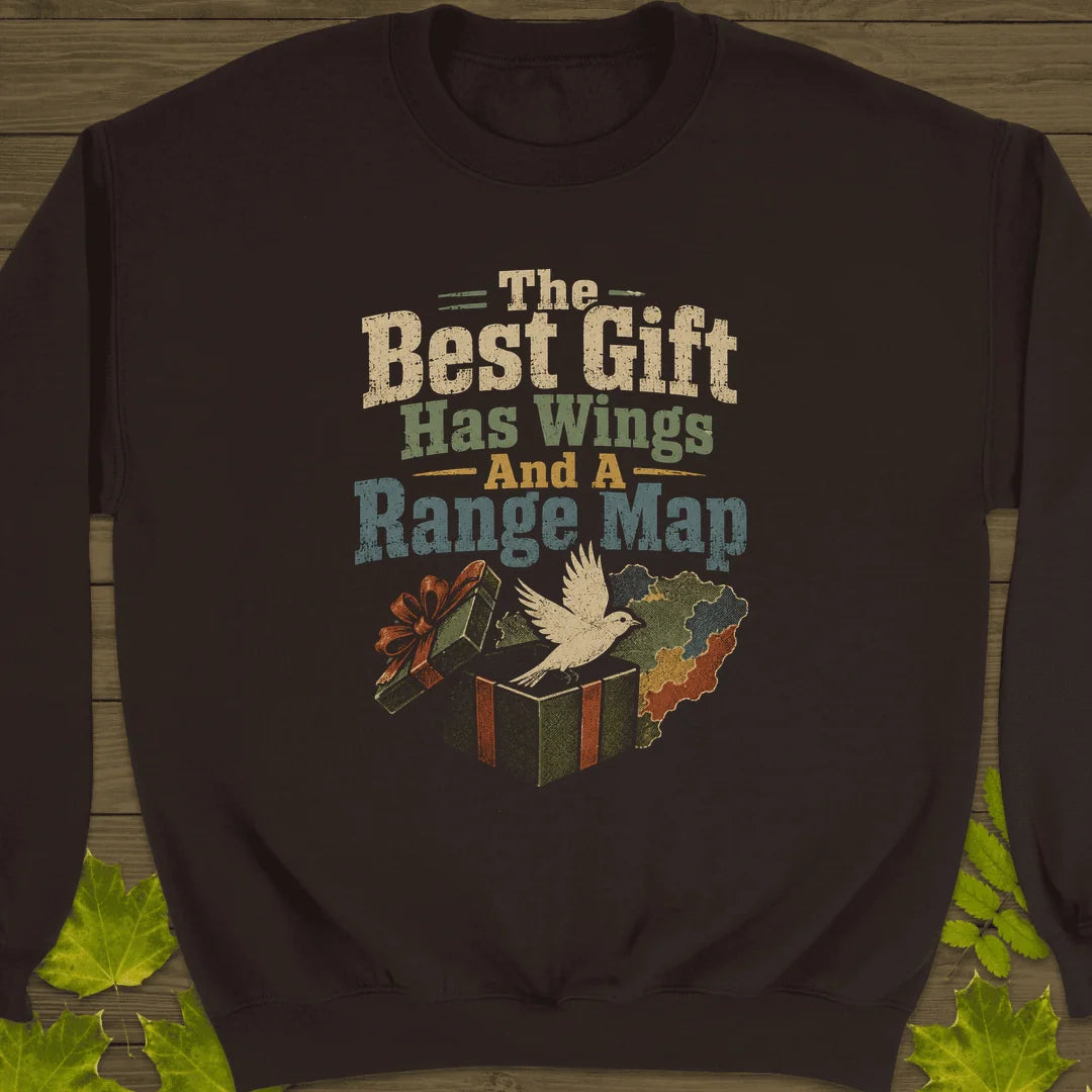 Best Gift Has Wings Sweatshirt in Dark Chocolate