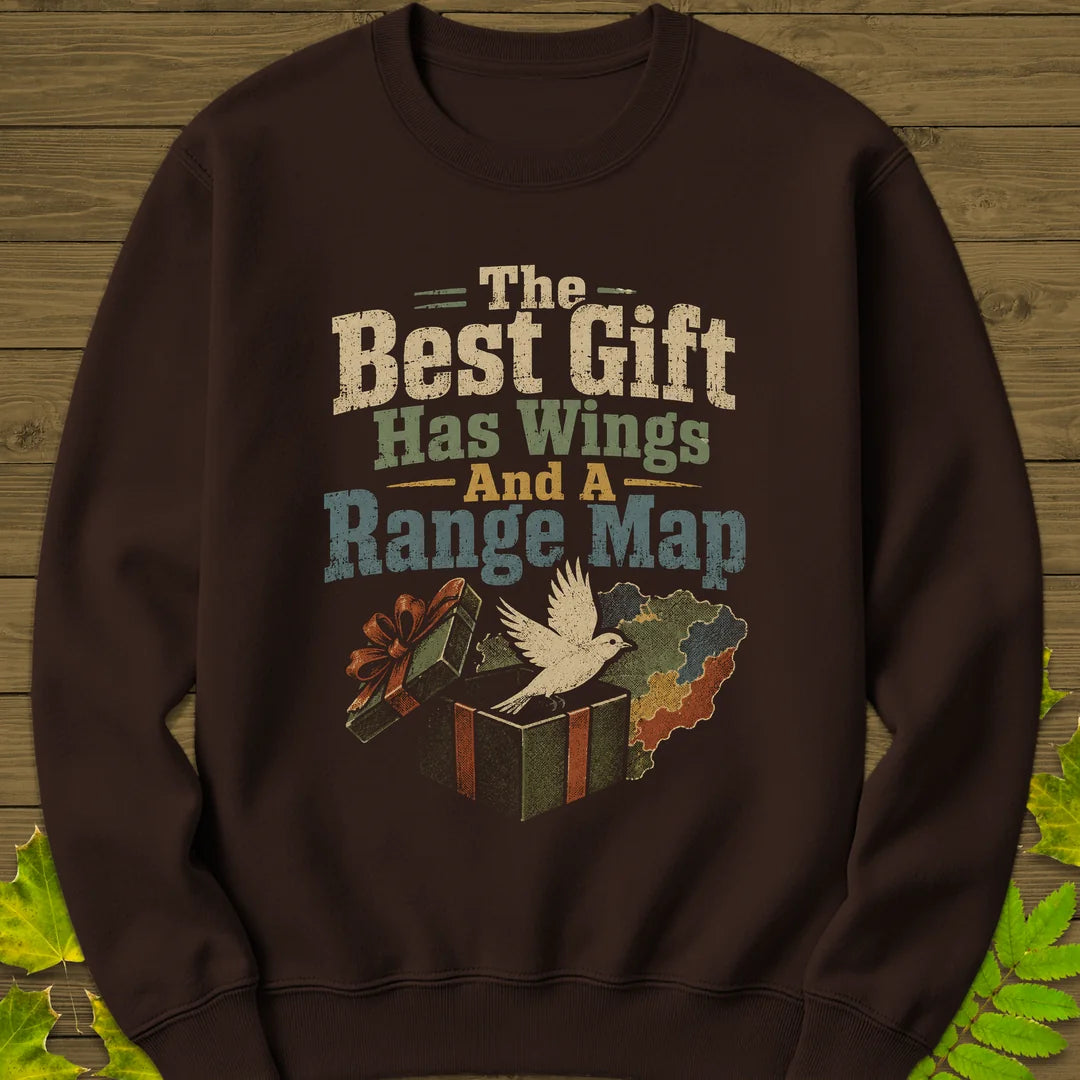 Best Gift Has Wings Sweatshirt in Dark Chocolate