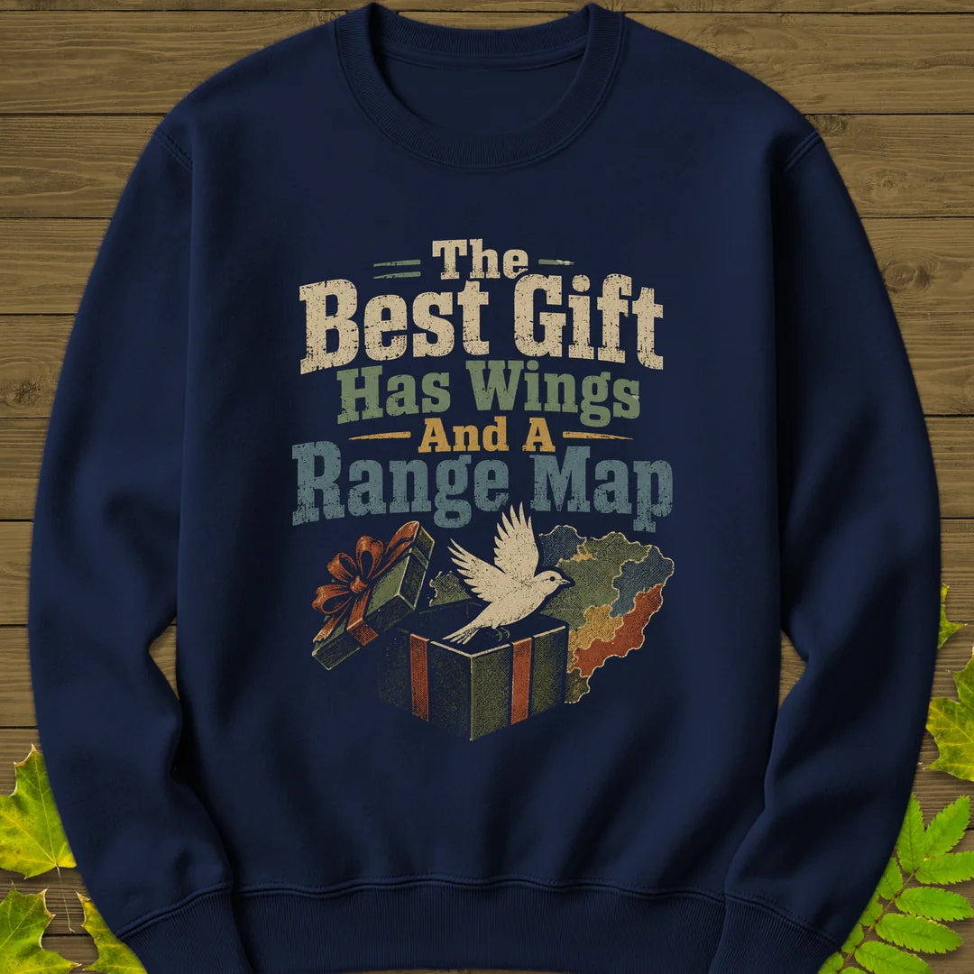 Best Gift Has Wings Sweatshirt in Navy