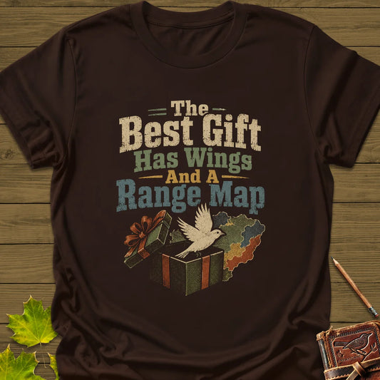 Best Gift Has Wings T-Shirt in Dark Chocolate