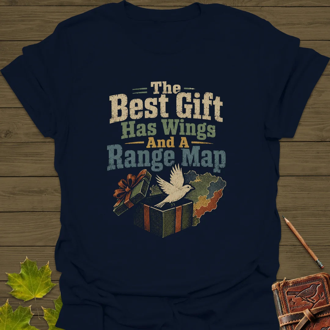 Best Gift Has Wings T-Shirt in Navy