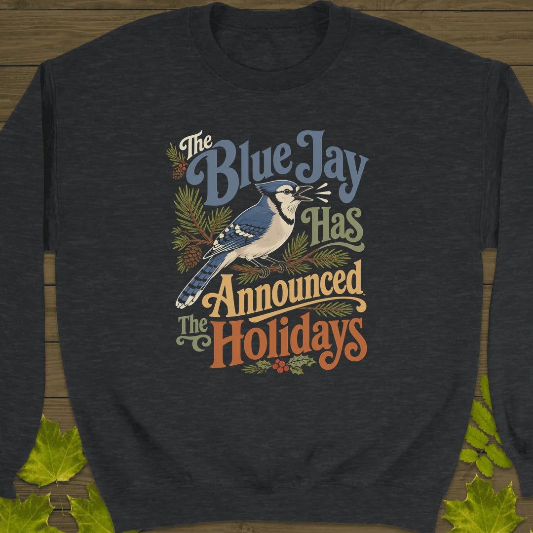Blue Jay Holiday Herald Sweatshirt in Dark Heather