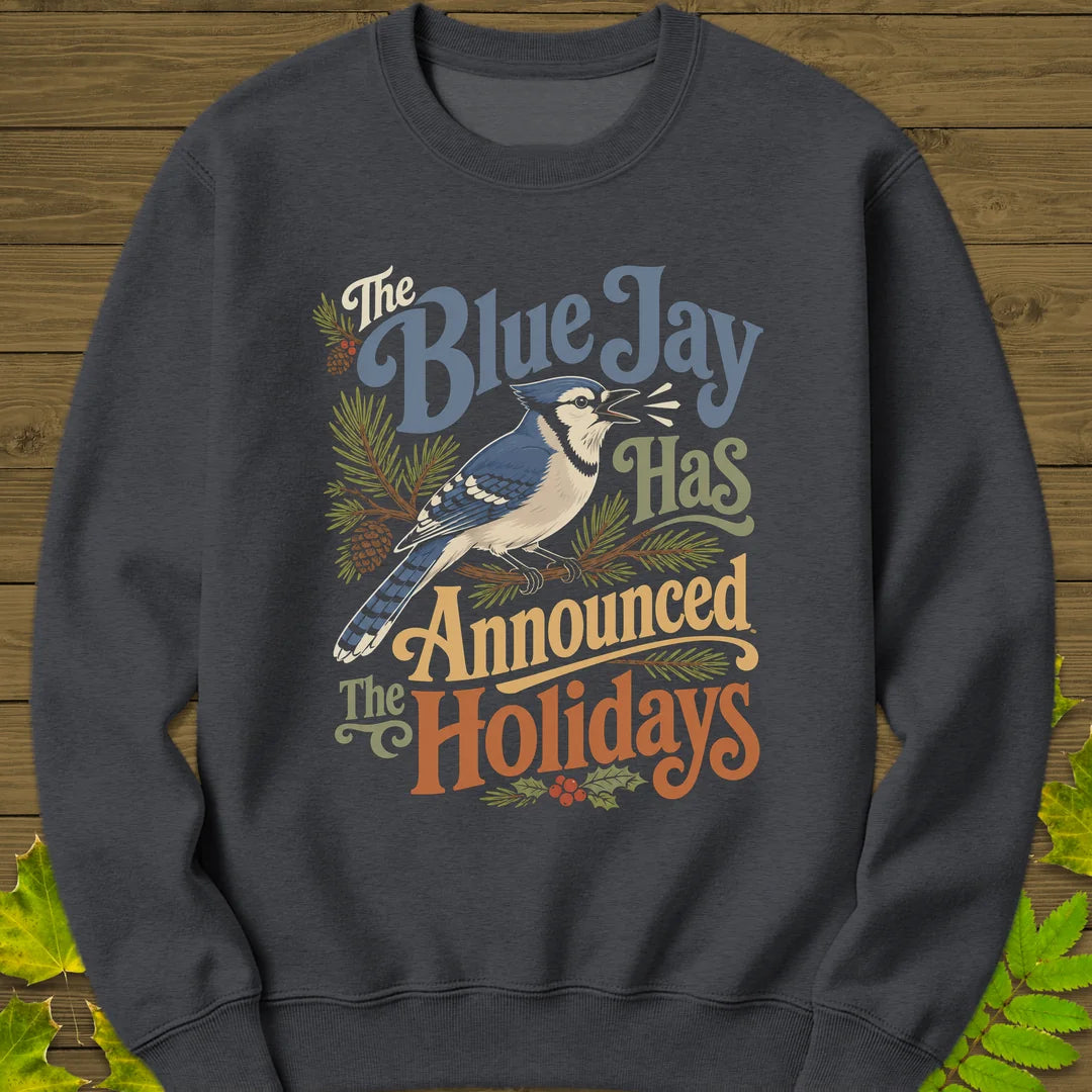 Blue Jay Holiday Herald Sweatshirt in Dark Heather