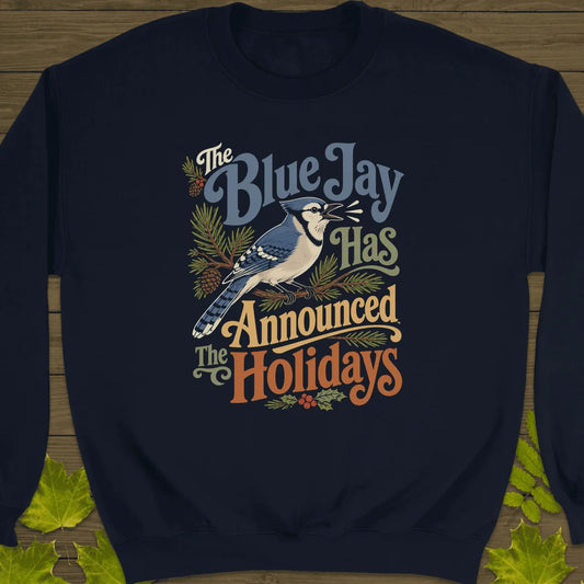 Blue Jay Holiday Herald Sweatshirt in Navy