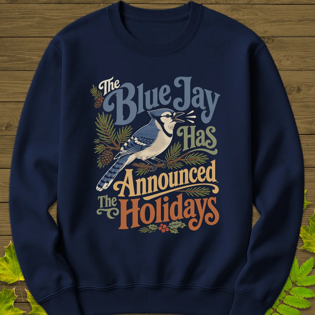 Blue Jay Holiday Herald Sweatshirt in Navy