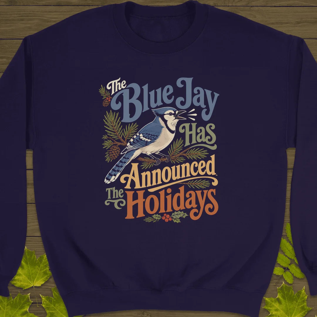 Blue Jay Holiday Herald Sweatshirt in Purple