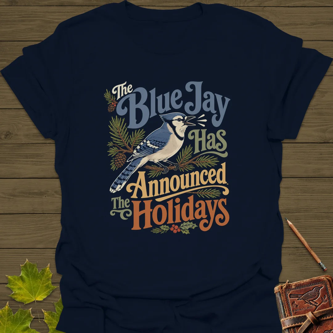 Blue Jay Holiday Herald T-Shirt in Navy