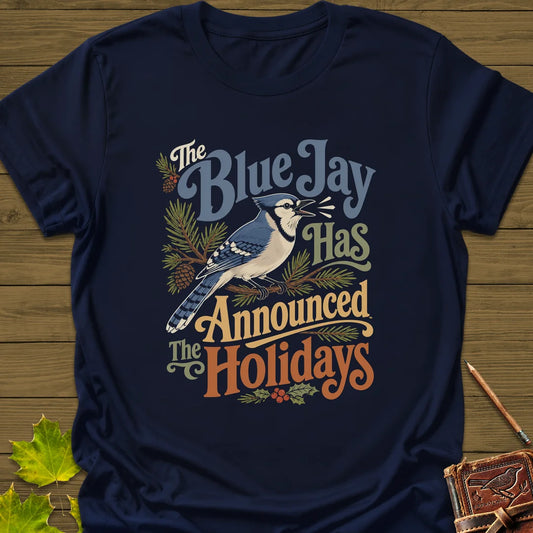Blue Jay Holiday Herald T-Shirt in Navy