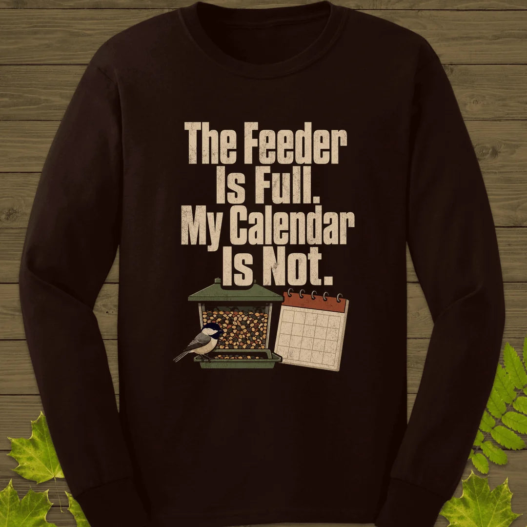 Feeder Full Calendar Empty Long Sleeve in Dark Chocolate