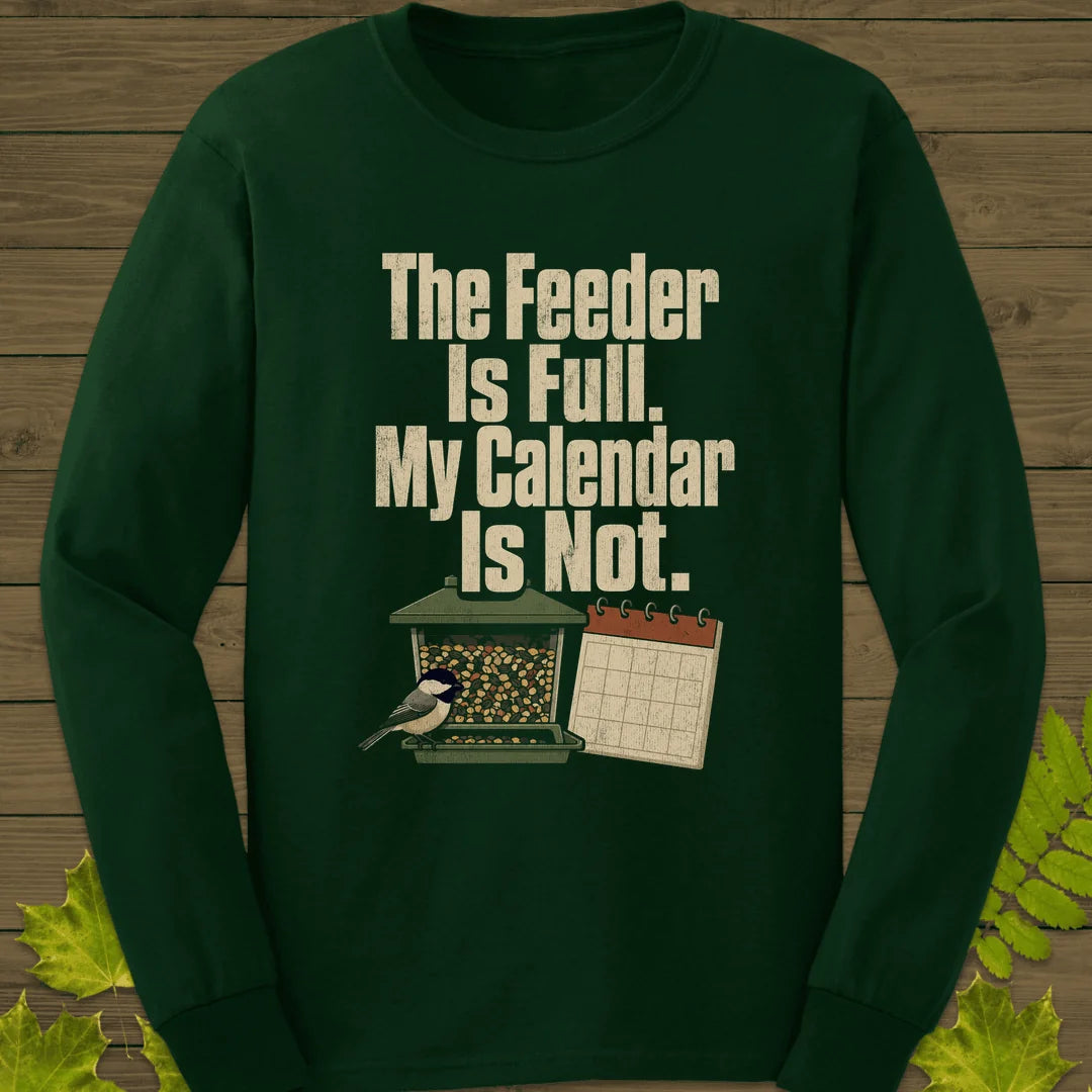 Feeder Full Calendar Empty Long Sleeve in Forest Green