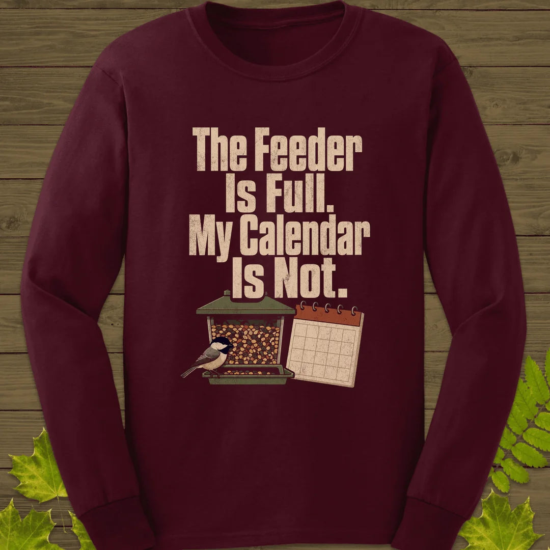 Feeder Full Calendar Empty Long Sleeve in Maroon