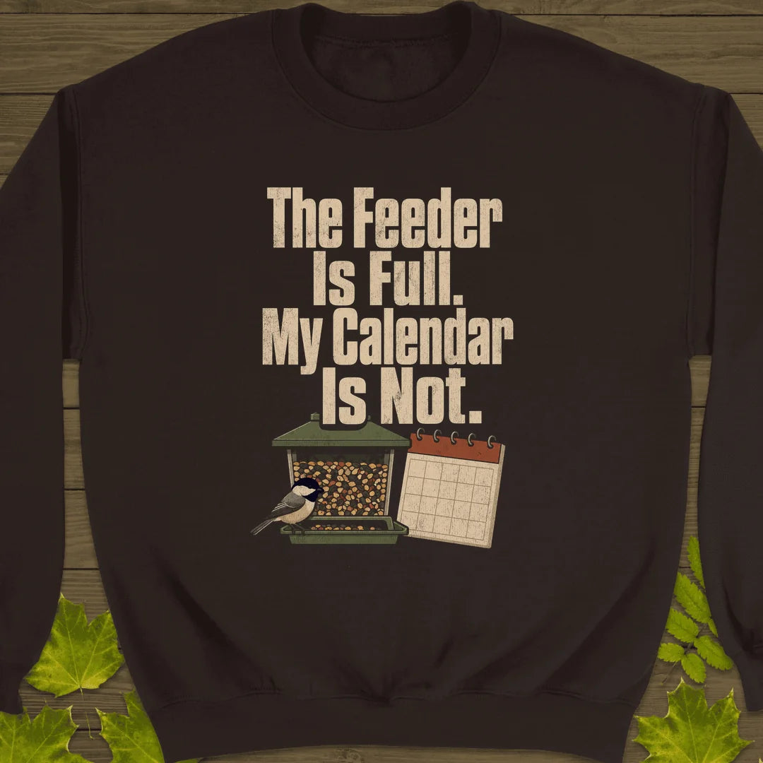 Feeder Full Calendar Empty Sweatshirt in Dark Chocolate