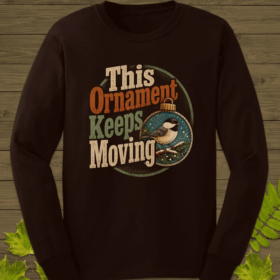 Ornament Keeps Moving Long Sleeve in Dark Chocolate