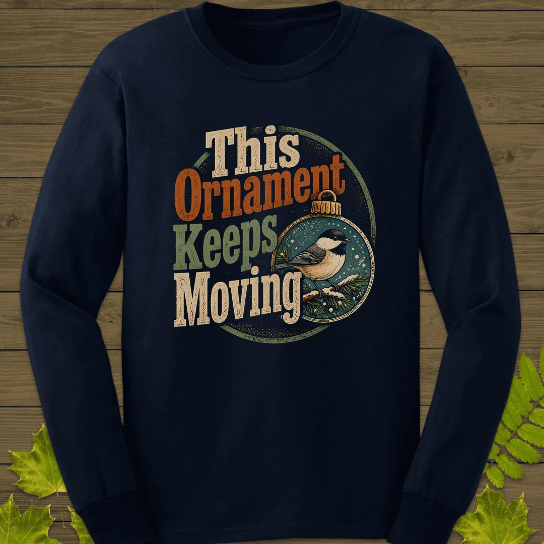Ornament Keeps Moving Long Sleeve in Navy