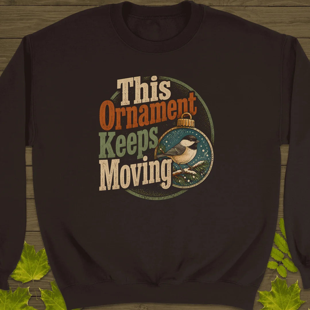 Ornament Keeps Moving Sweatshirt in Dark Chocolate