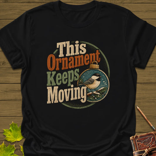 Ornament Keeps Moving T-Shirt in Black