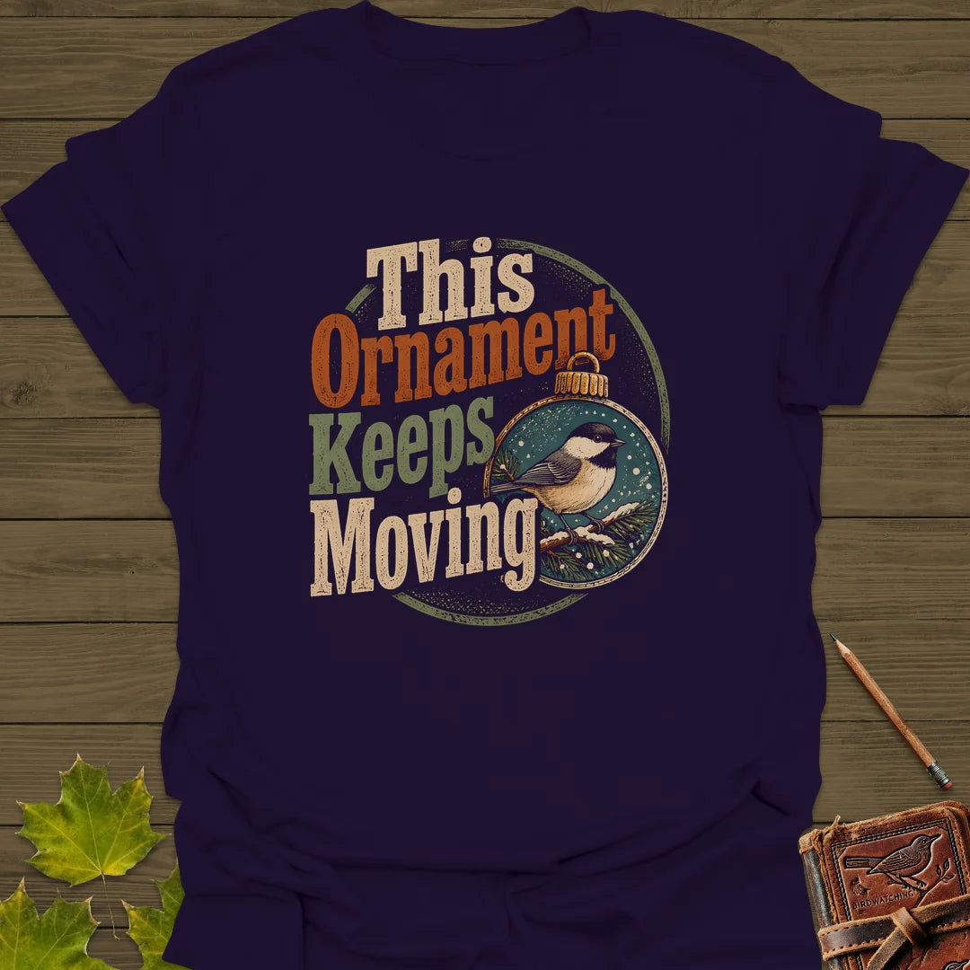 Ornament Keeps Moving T-Shirt in Purple
