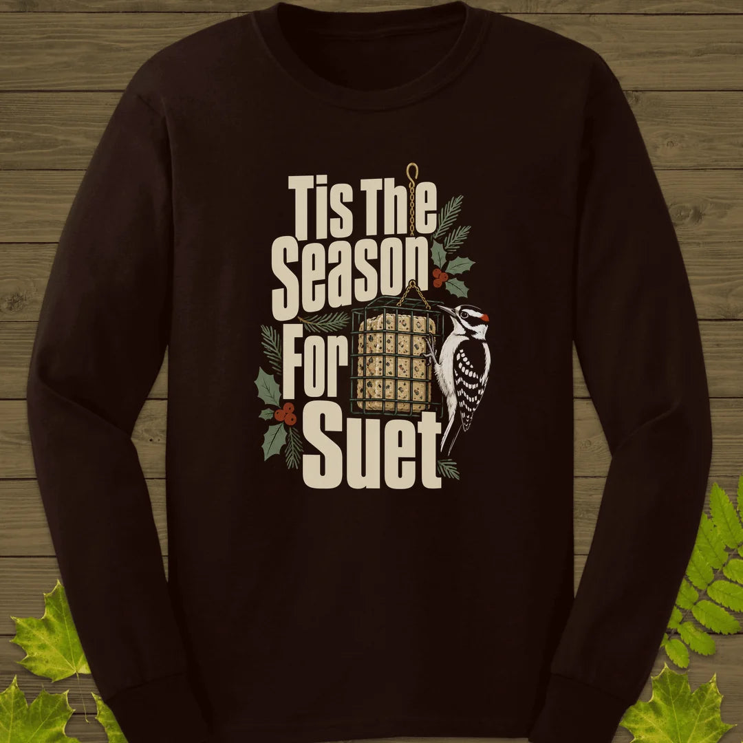 Tis The Season For Suet Long Sleeve in Dark Chocolate