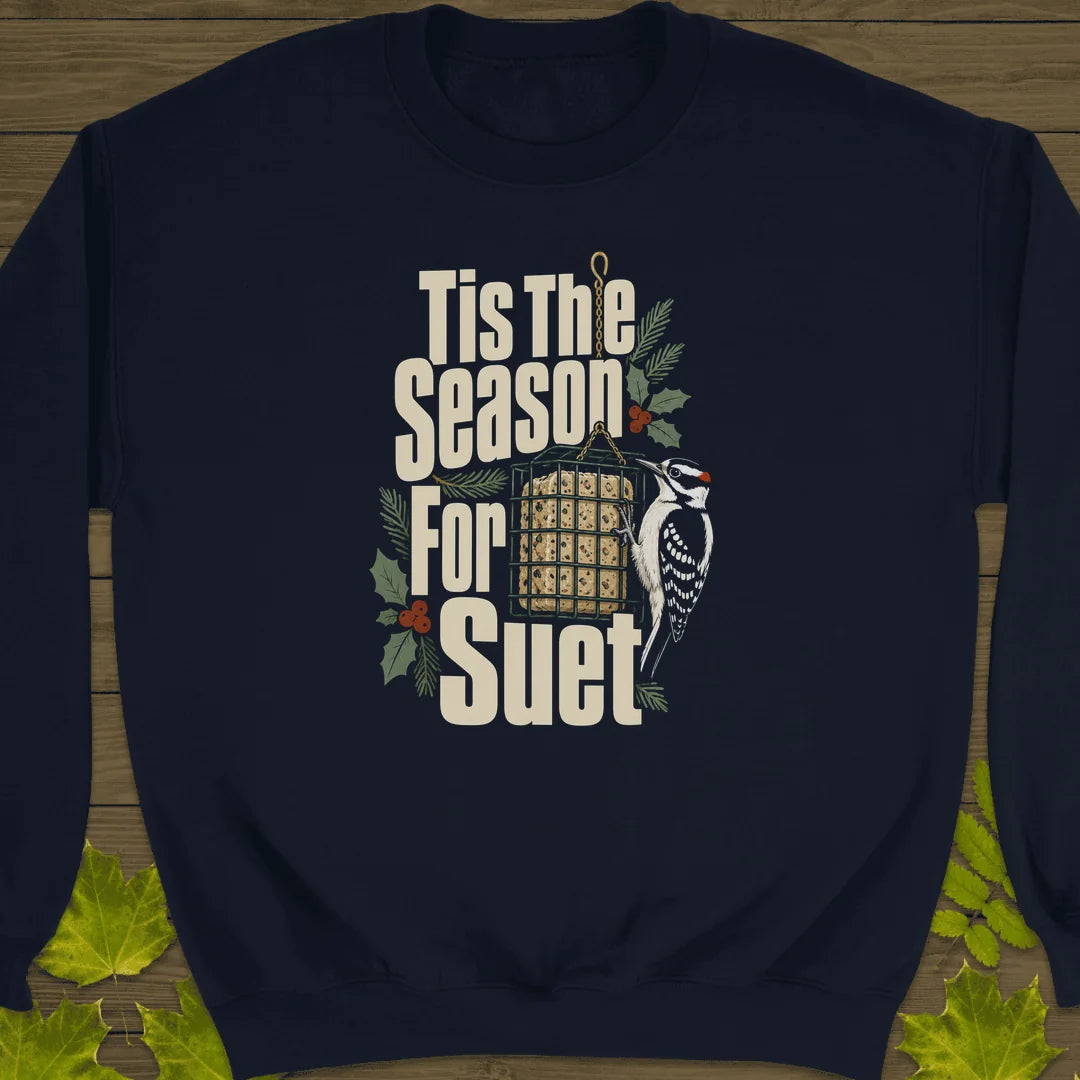 Tis The Season For Suet Sweatshirt in Navy