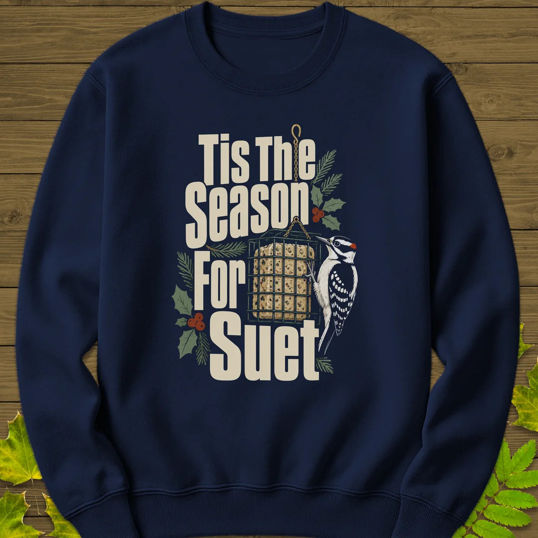 Tis The Season For Suet Sweatshirt in Navy