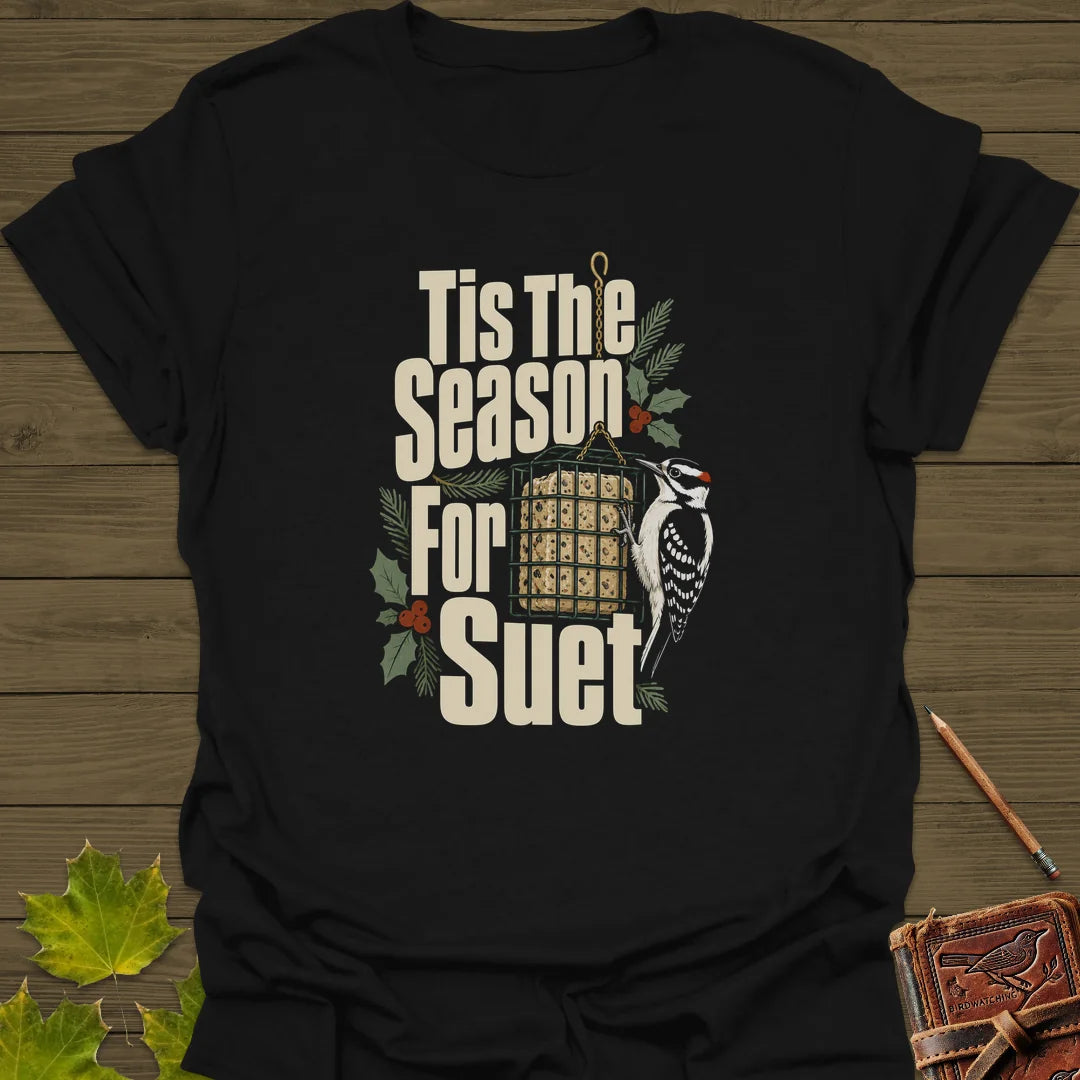 Tis The Season For Suet T-Shirt in Black