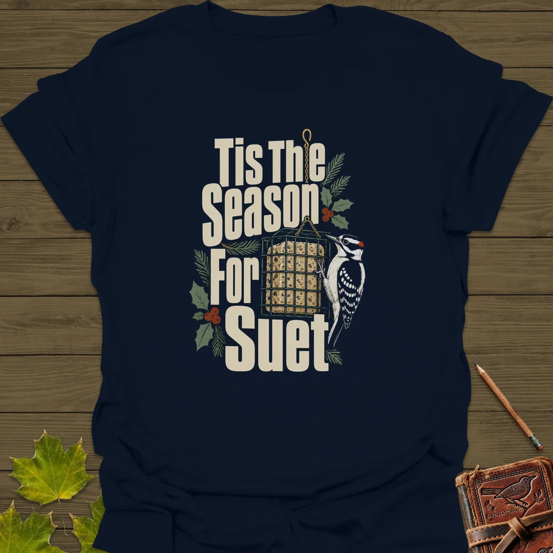 Tis The Season For Suet T-Shirt in Navy