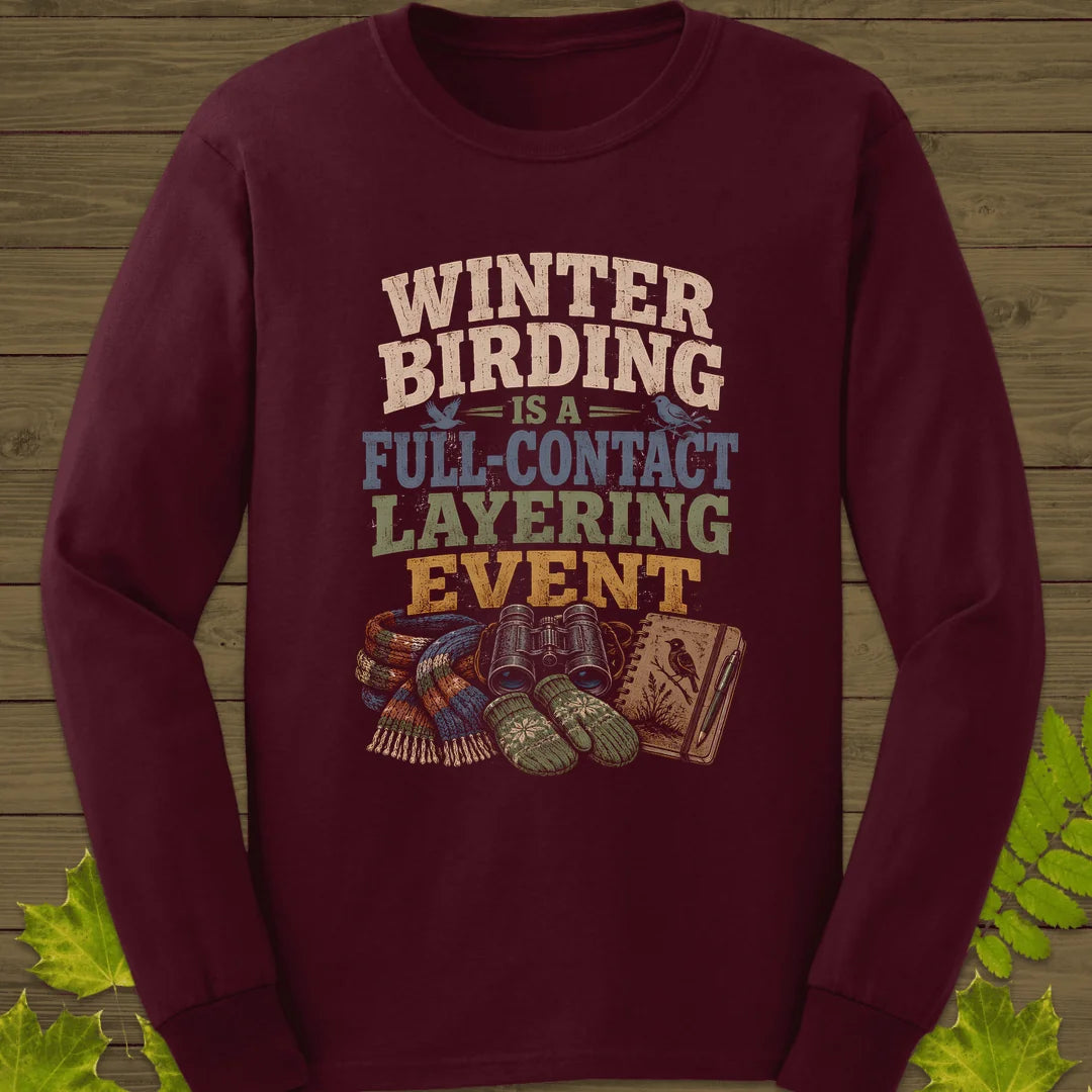 Full-Contact Layering Long Sleeve in Maroon