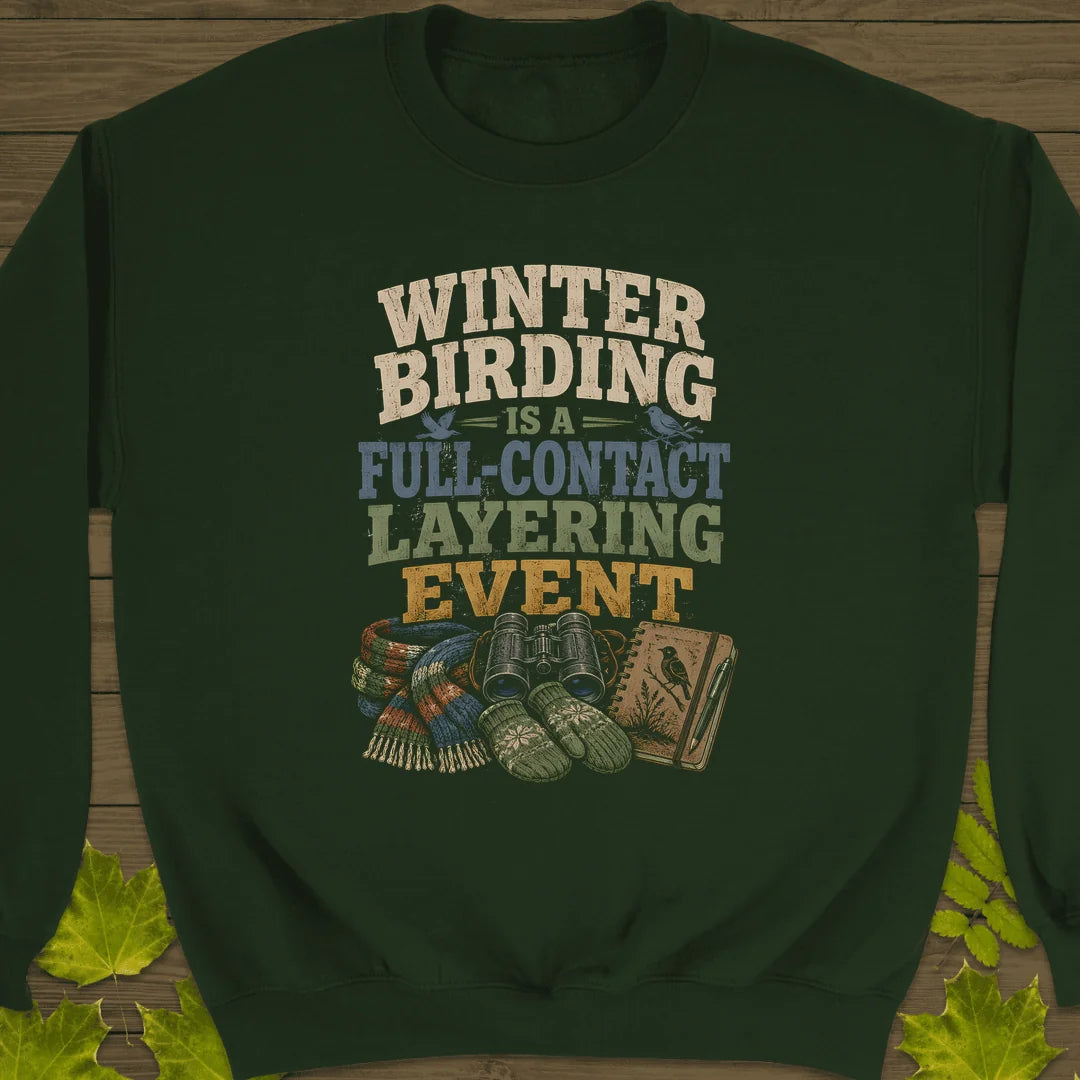 Full-Contact Layering Sweatshirt in Forest Green