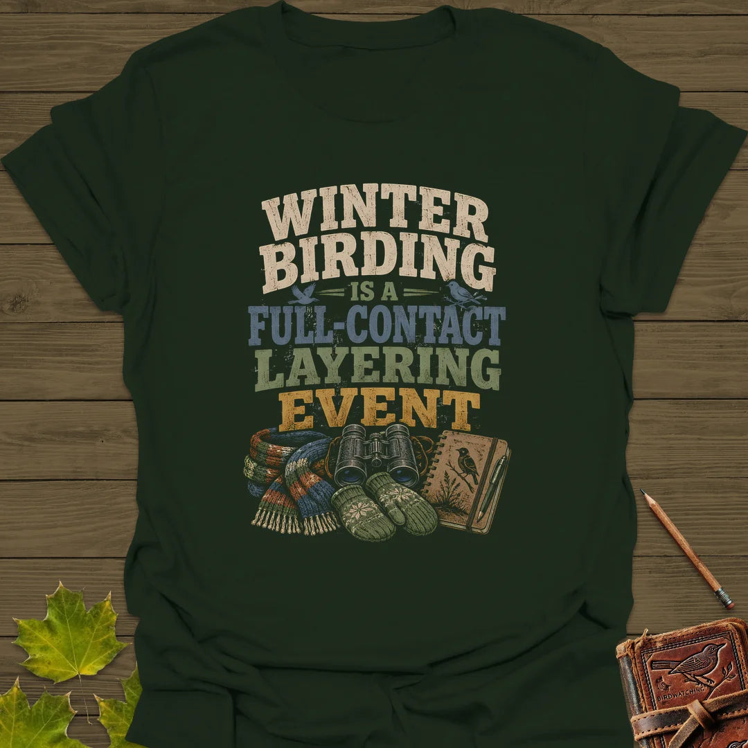 Full-Contact Layering T-Shirt in Forest Green