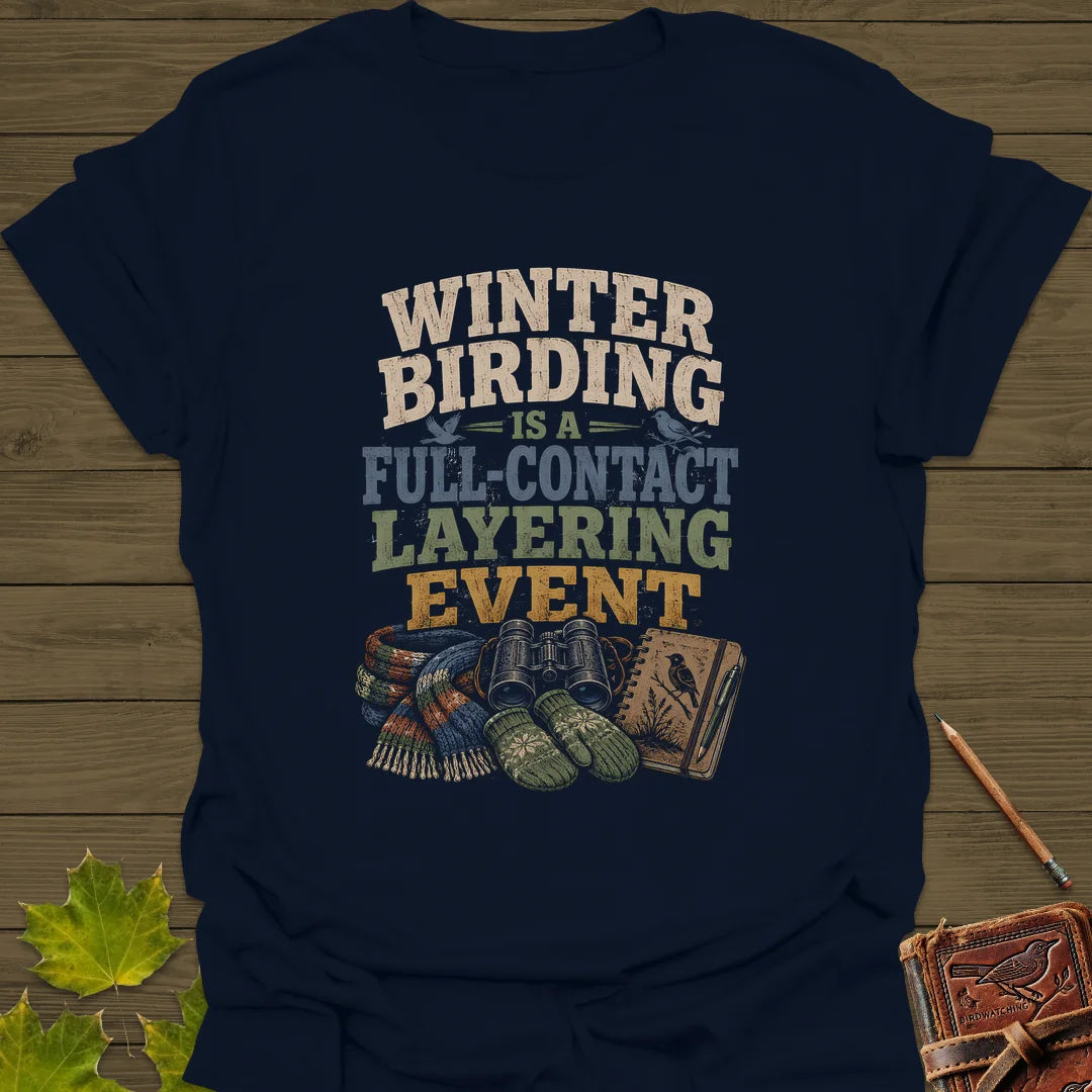 Full-Contact Layering T-Shirt in Navy
