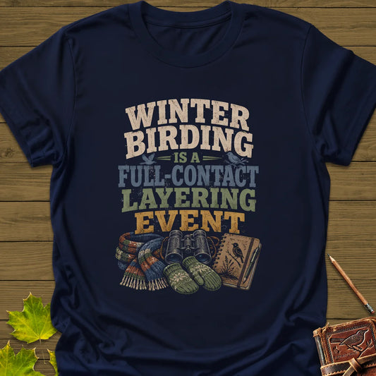 Full-Contact Layering T-Shirt in Navy