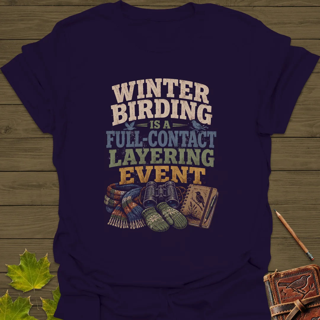 Full-Contact Layering T-Shirt in Purple