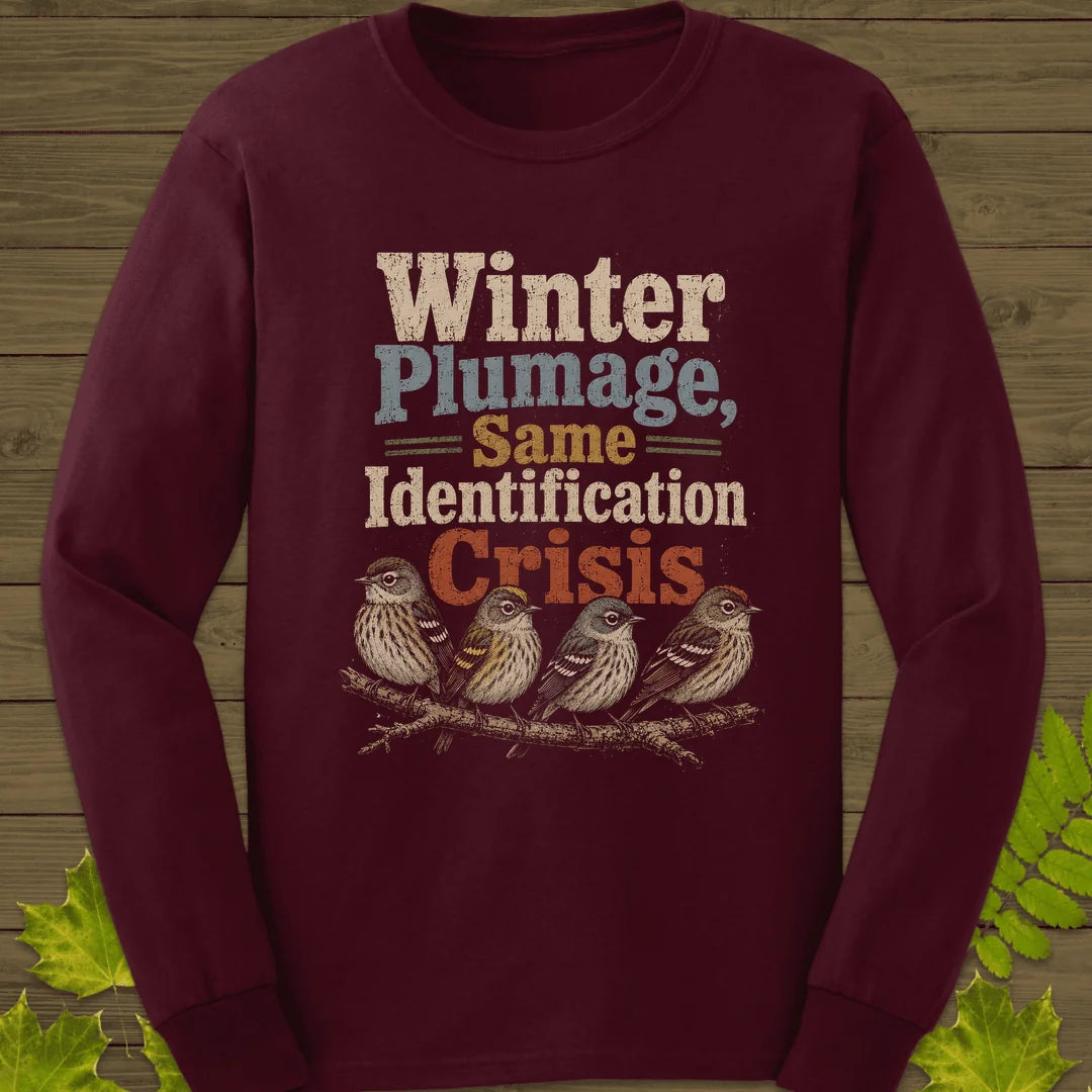 Same Identification Crisis Long Sleeve in Maroon