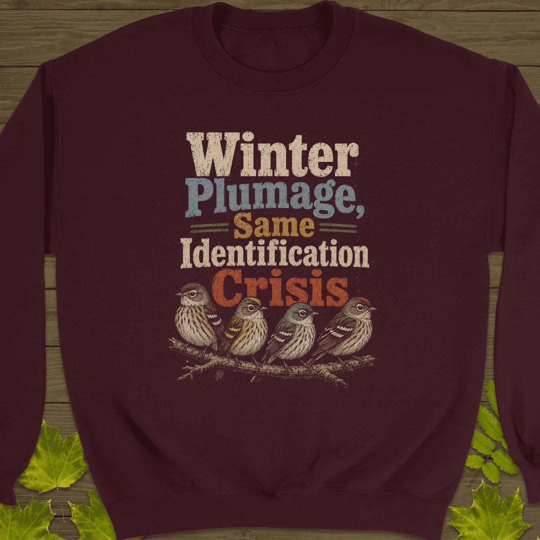 Same Identification Crisis Sweatshirt in Maroon