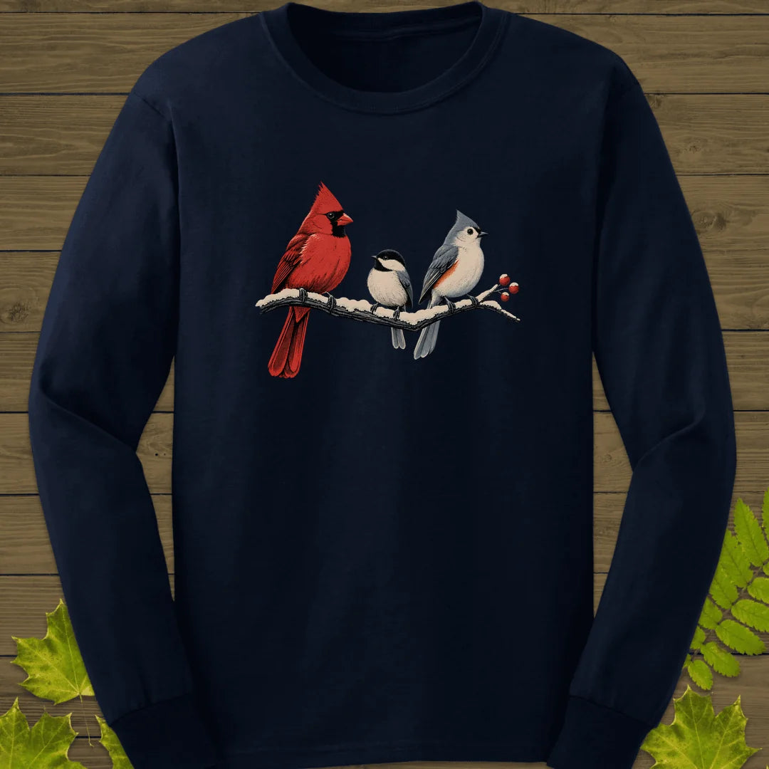 Winter Branch Trio Long Sleeve in Navy