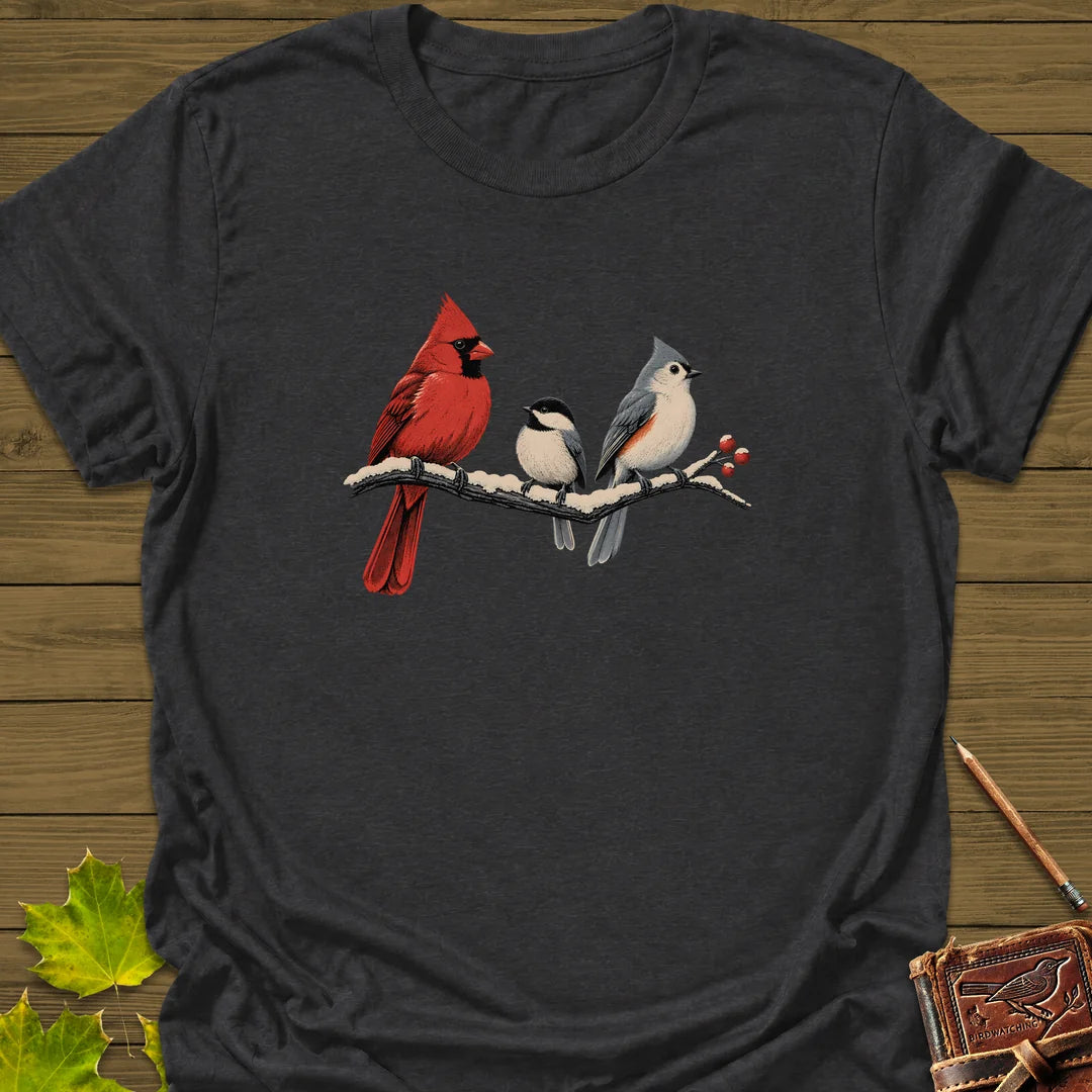 Winter Branch Trio T-Shirt in Dark Heather