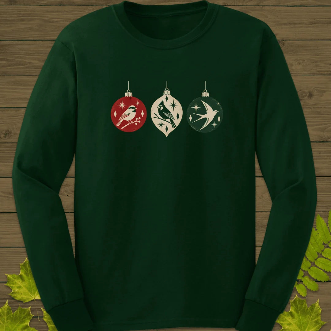 Ornament Flock Long Sleeve in Forest Green
