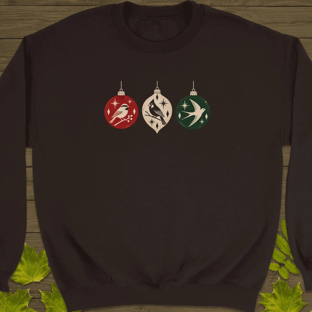 Ornament Flock Sweatshirt in Dark Chocolate